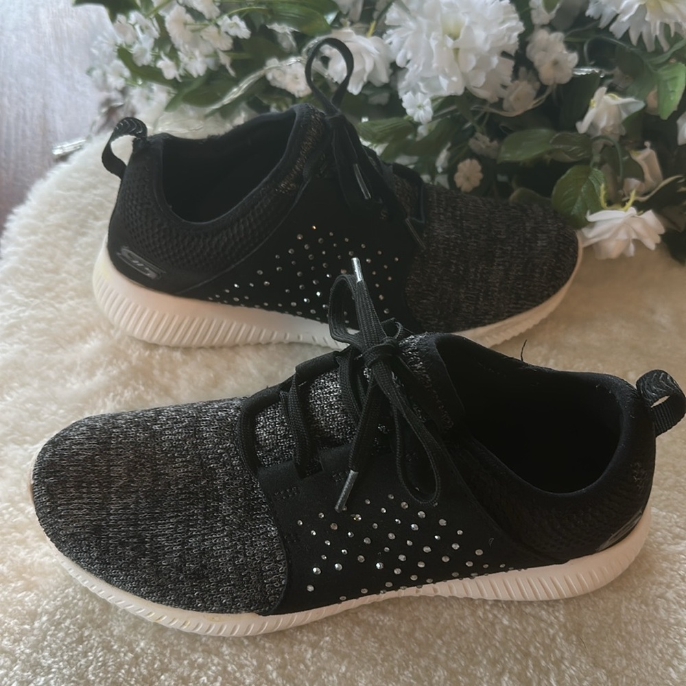 Bobs Skechers rhinestone sneakers